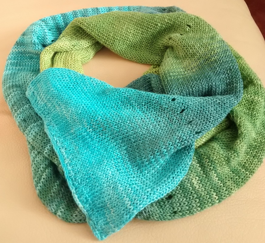 linen knit scarf